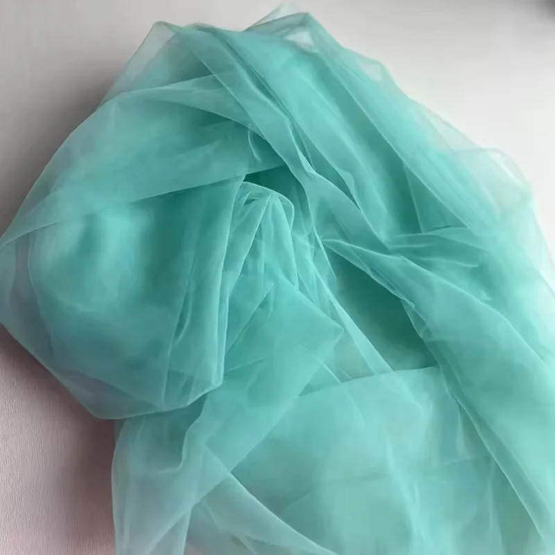Elegant Sage Green Soft Tulle Fabric for Wedding Decor and DIY Projects
