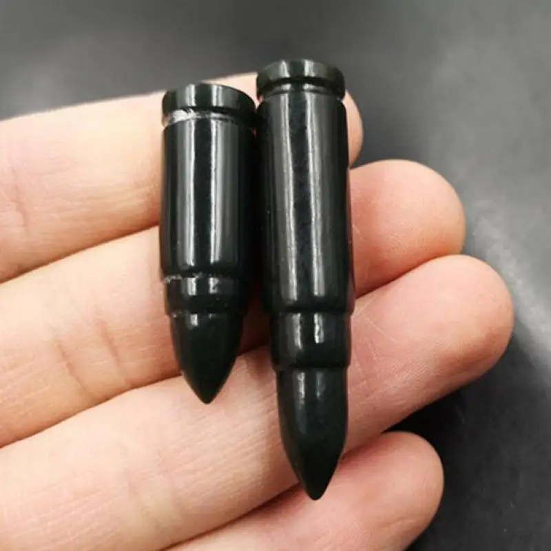 

Natural Hetian Jade Bullet Bead For Jewelry Making Diy Bracelet Charms Necklace Pendant Green Nephrite Jades Bullet Accessories