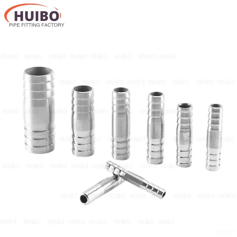 Tail Barb 6mm-88mm Nipple Hose Barb Straight Two Way 304 Stainless Steel Pagoda Water Pipe Fitting Connector