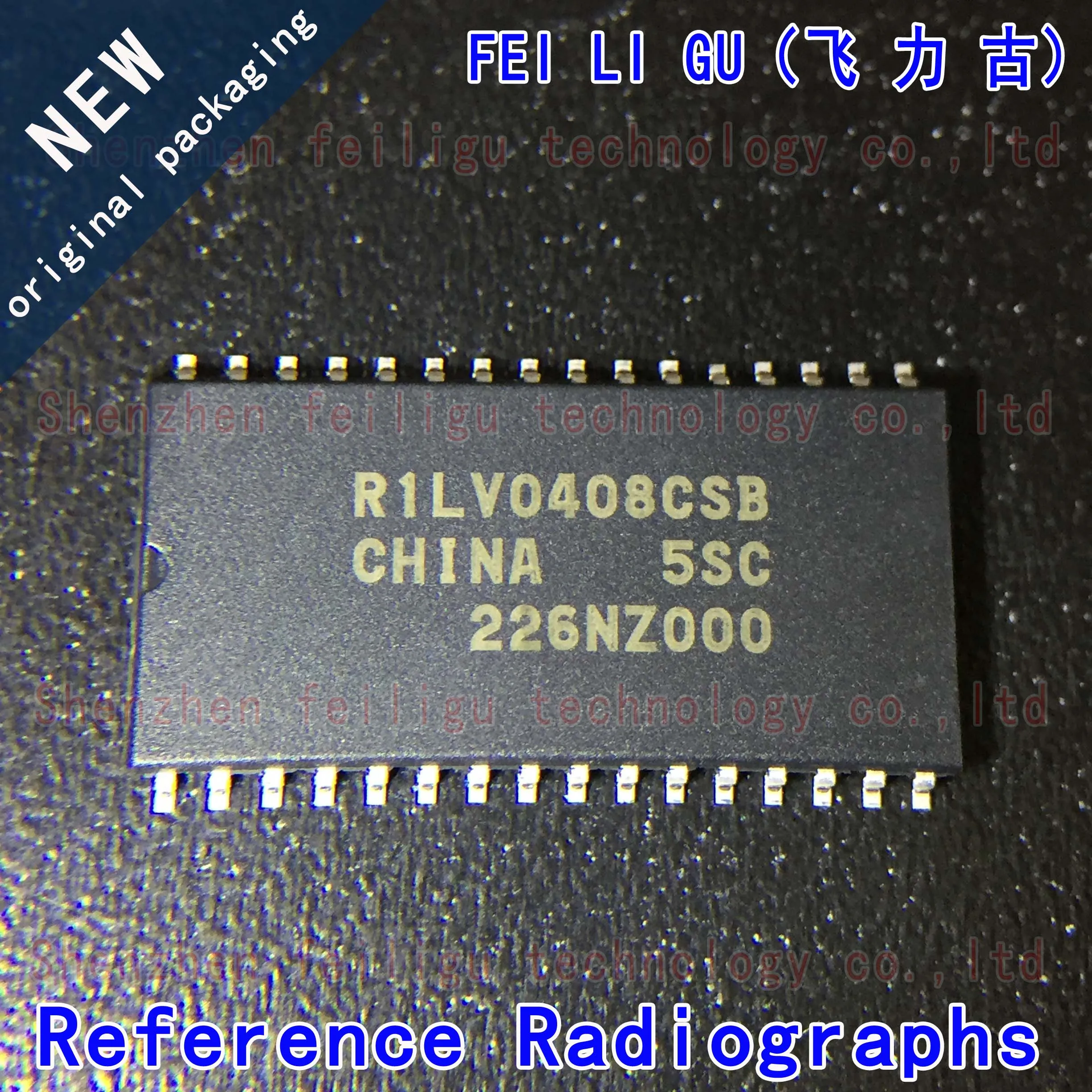 1PCS 100% New Original R1LV0408CSB-5SC R1LV0408CSB Package: TSOP32 SRAM Memory Chip