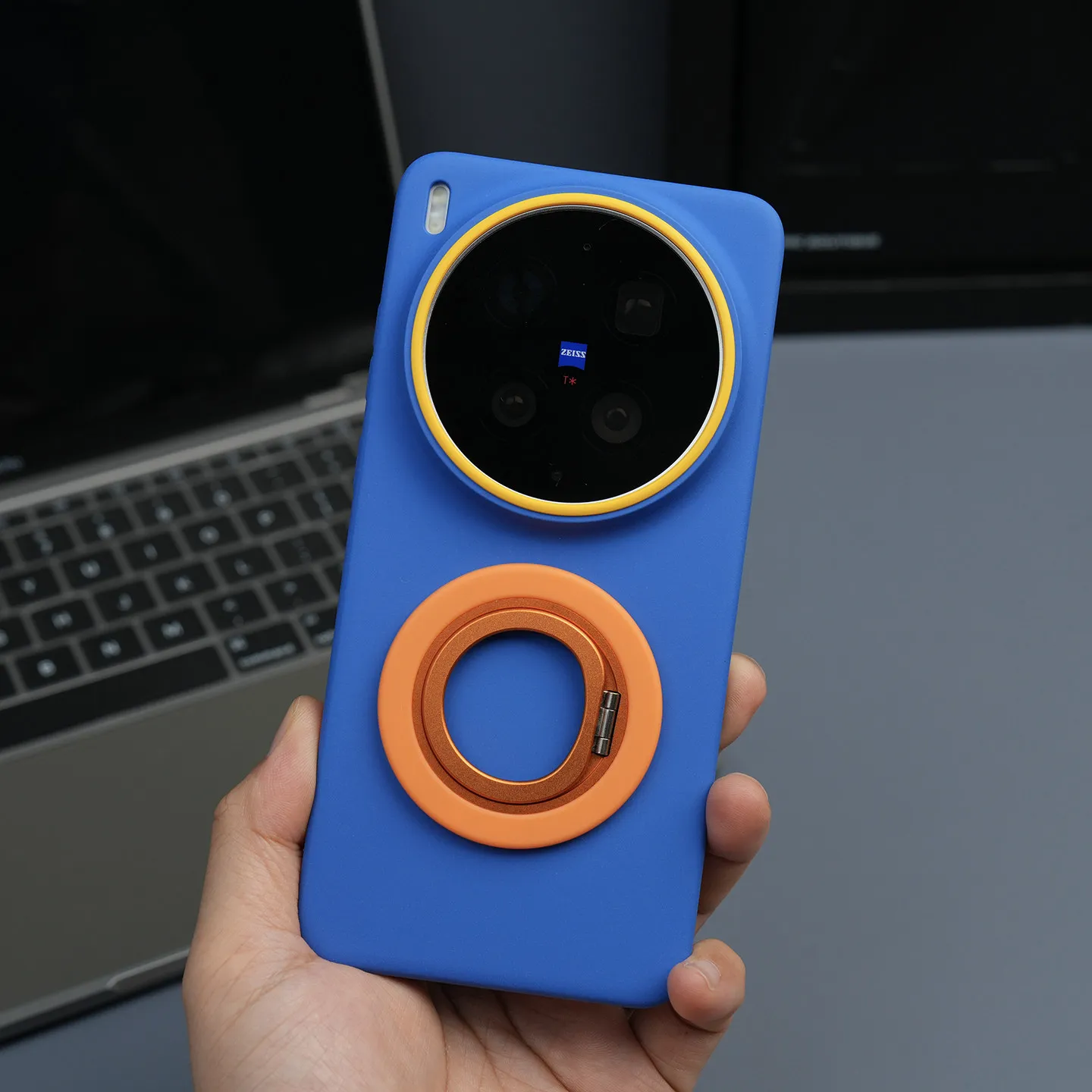 Matte Lens Ring Raised Anti-Fall Magnetic Protective Phone Case - New Design Shell