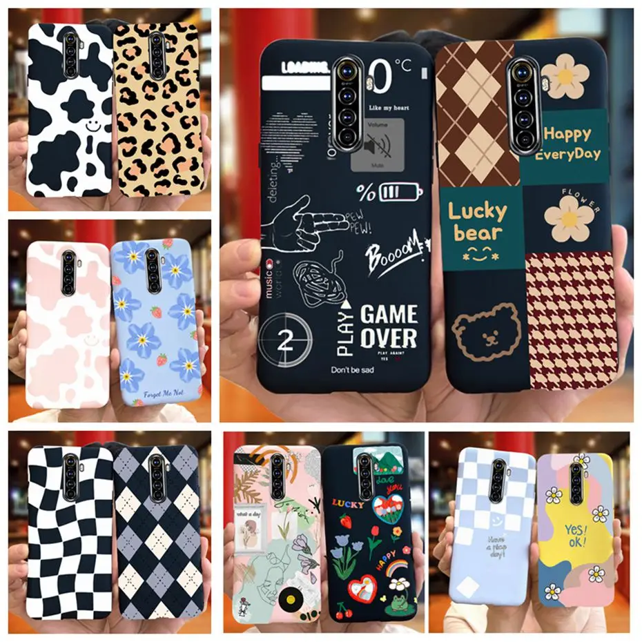 Per Realme X2 Pro Custodia Per Telefono Realme Xt X2 Bella Stampa Cover Posteriore In Silicone Color Caramella Per Realmex2 X 2 Pro Xt Soft Tpu Coque
