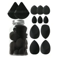 Black Makeup Sponges Set Face Cosmetic Puff Makeup Tool Large Beauty Eggs Puff Mini Beauty Egg Thumb Puff Korean Make up Blender 1
