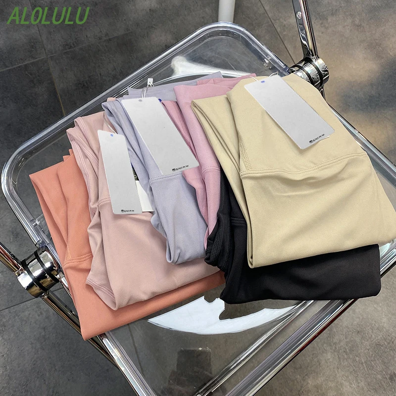 

AL0lulu Gym Leggings Women Hot Sale High Intensity Training With Logo Yoga Pants No Embarrassment Line High Waist Sweatpants