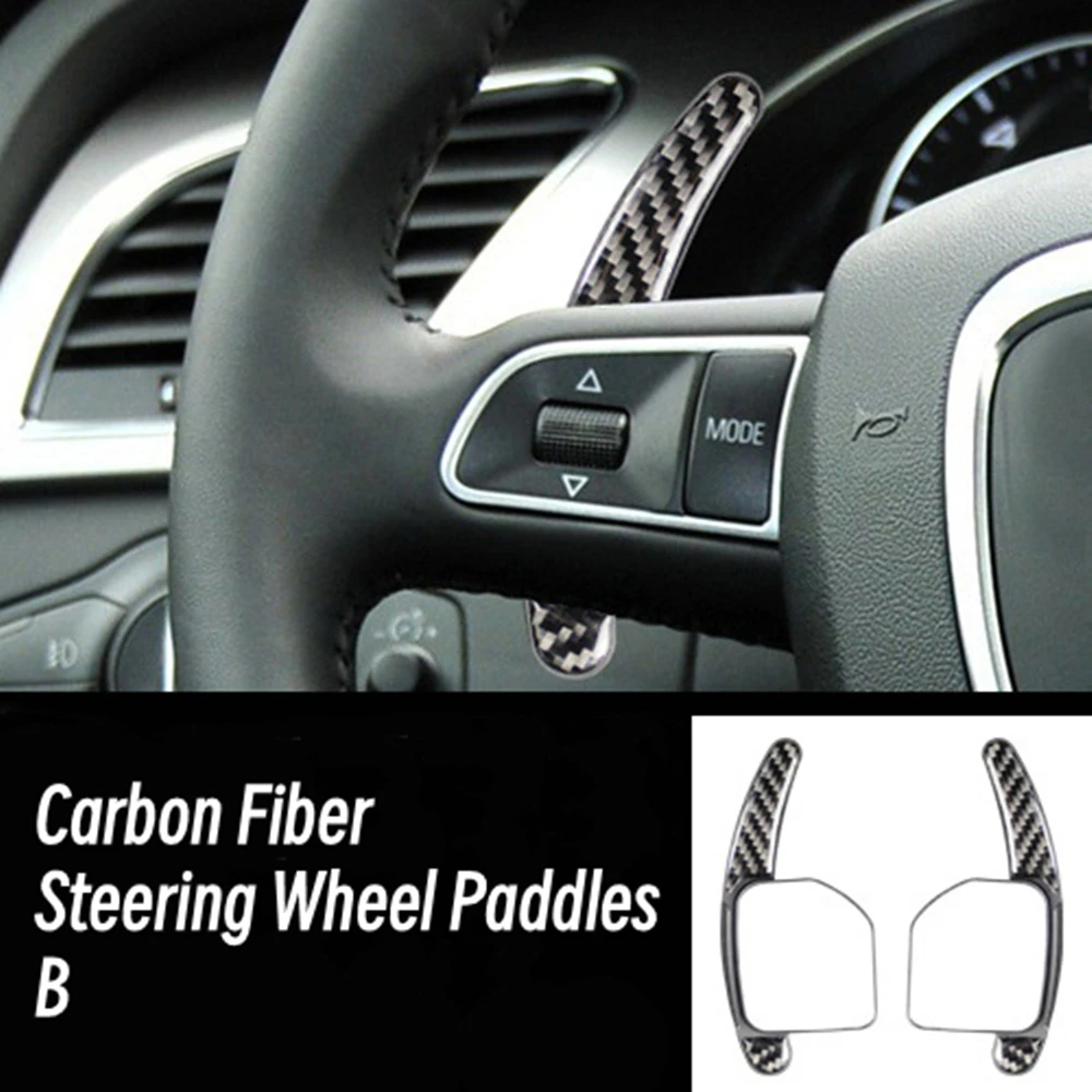 Decorazione Del Volante Per Audi A4L Q7 A3 A6 Q5 Q3 A5 A7 Tt Accessori Per La Modifica D'Interni Della Pala Del Cambio Del Volante Dell'Auto