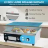 Electric 22”, 3000W Electric Flat Top Grill, Stainless Steel Countertop Electric Griddle Nonstick with 122~572℉Adjustable Temper 3