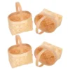 4 Pcs Mini Woven Baskets Handheld Wood Chip Gift Hamper Small Storage Decorative Candy Flower Snack Basket Terrace Garden 1