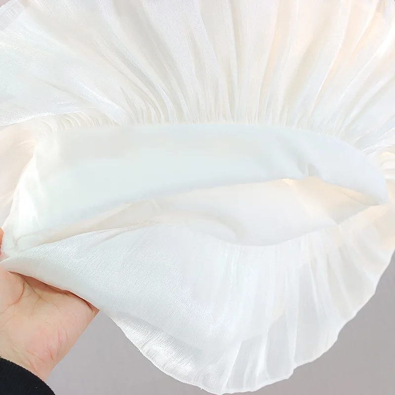 Description Picture 4 of itemGirls' Chiffon Floral Sleeveless Doll Shirt Set Summer New Style Stylish Comfortable Breathable Top Wholesale Set for Baby Girls