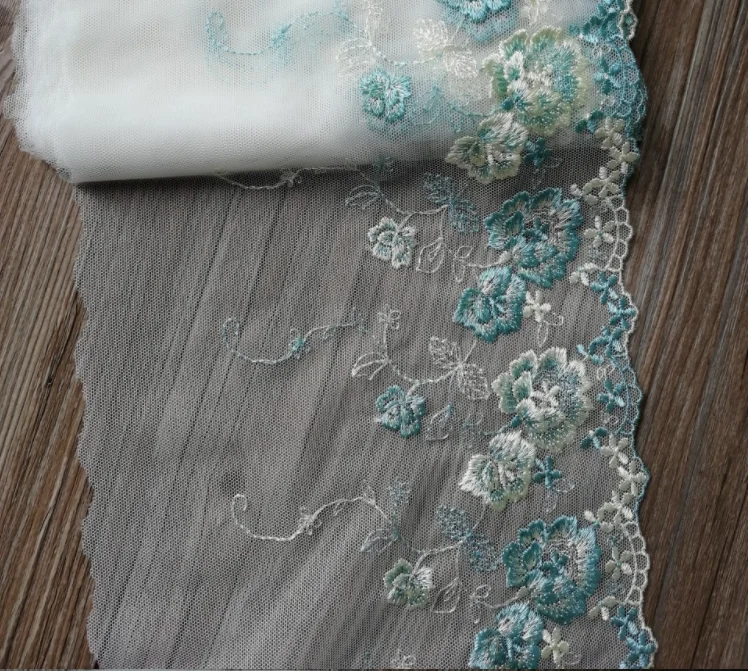 Tela Encaje Europeo 12" - Cenefa Bobbin Lace Para Cortinas Tradicionales