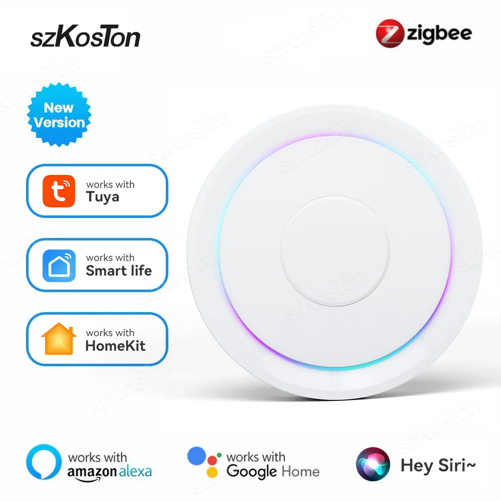 Homekit Gateway Zigbee Hub Casa Inteligente Wi-fi sem Fio Ponte com Fio Tuya Smart Life Compatível com Apple Homekit Alexa Google