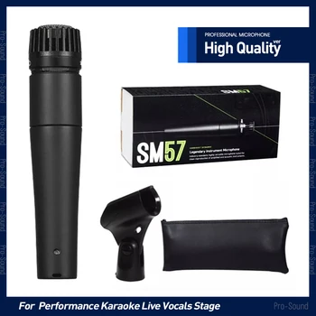 Microfono dinamico professionale SM57LC di alta qualità per canto live, karaoke, registrazione, performance e palcoscenico.