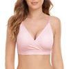 Women's Maternity Pregnancy Seamless Breastfeeding Bras No Underwire Adjustable Straps Breast-Pumps Holding And Nursing Bra 5