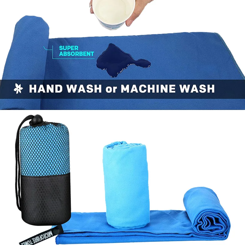 1 pcs portable towel, quick drying towel, Microfiber towel running, fitness, yoga, camping, beach Wipe sweat sports towel 3