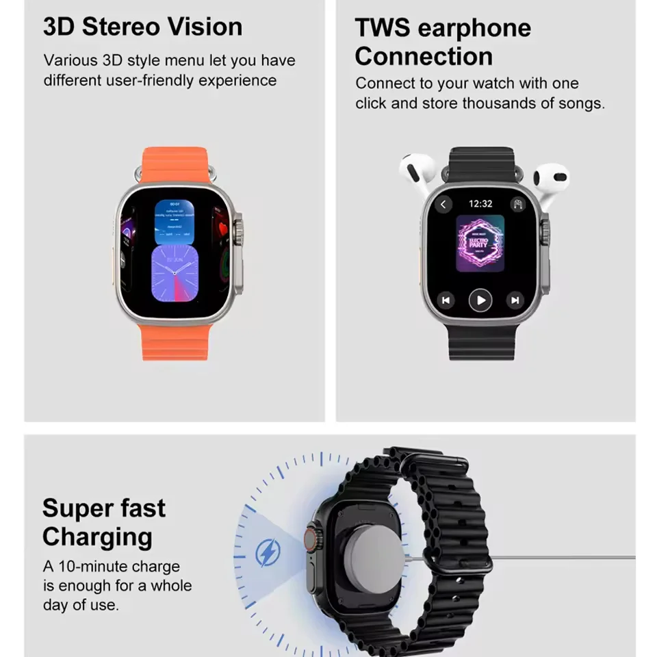 2025 ���� �������� DT ��ġ ��Ʈ�� 3 ���� ����Ʈ��ġ ������ ���� ���� NFC GPS Ʈ��Ŀ HD BT ��ȭ IP68 ��� ����Ʈ��ġ ������