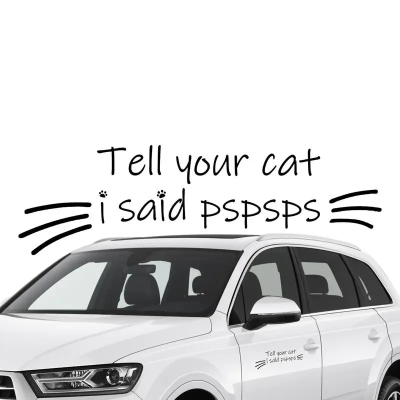 

Милые наклейки для автомобилей, автомобильная Зеркальная Наклейка, LL Your Cat I Said Pspsps, Водонепроницаемая Автомобильная наклейка для грузовиков
