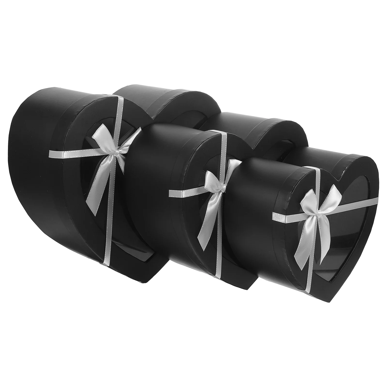 

Three Piece Suit Heart Shaped Gift Box Christmas Plushies Candy Container Gray Board