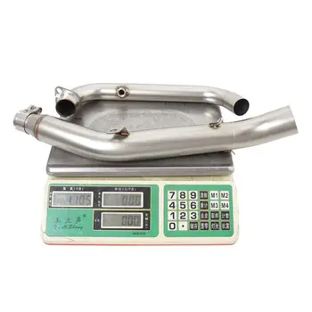 51MM Motorcycles Exhaust Muffler Header Pipe For LIFAN ​LF150-5U 15-21 ​LF150-5W 22-23 Tail Escape Connect Tube Stainless Steel