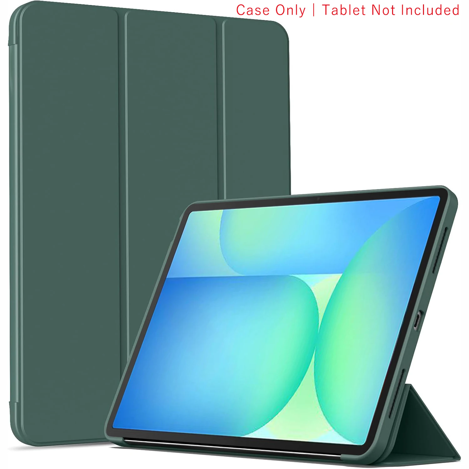 Tri-Fold Flip Case Magnetic Stand PU Leather Protective Cover