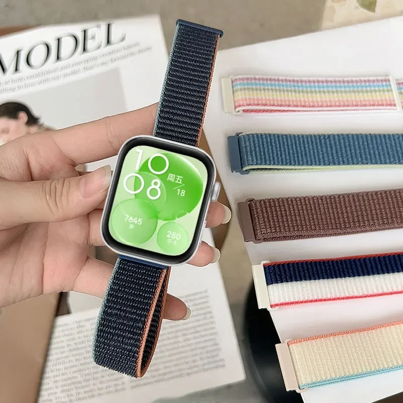 Nylon Loop Sport Strap - Soft Bracelet Band for Smartwatch Accessories