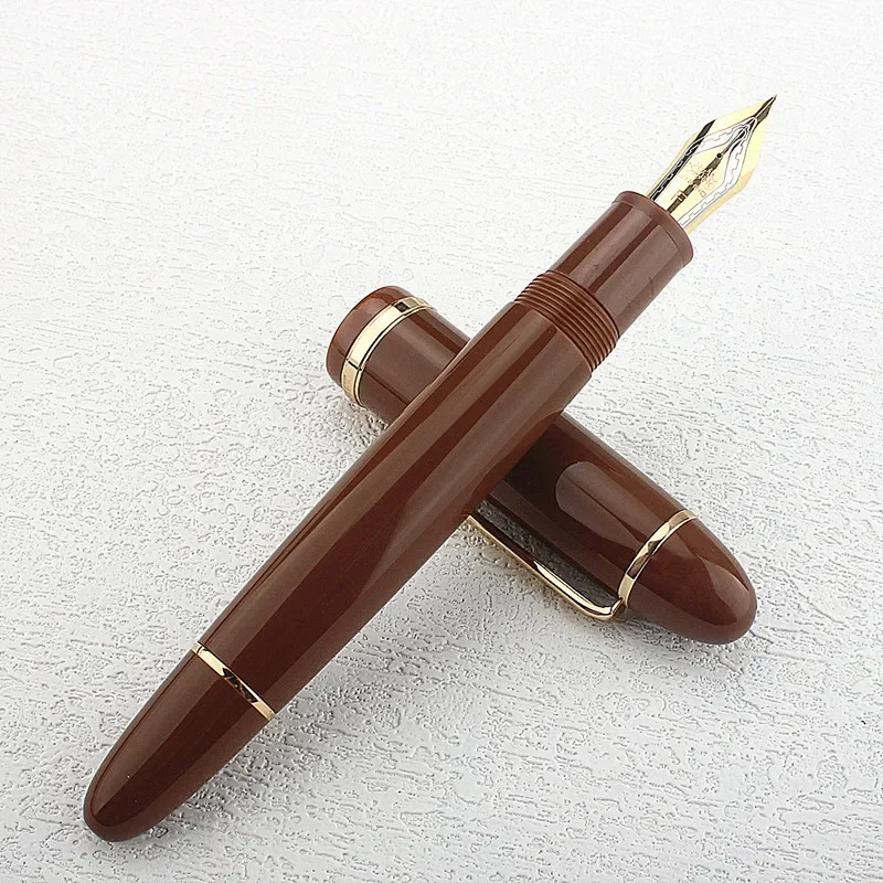 Jinhao X159 8 엑스트라 파인, 파인, 미디엄 펜촉, 블랙 아크릴 만년필, 빅 사이즈 필기 펜