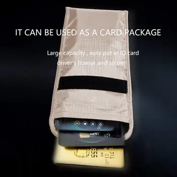 Borsa Blocca Segnale Cellulare Anti-Radiazioni, Anti-Intercettazione, Anti-Filtrazione Informazioni, Custodia di Sicurezza per Telefoni Fino a 6.5 Pollici