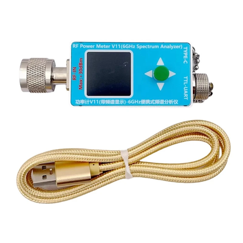 N-Type RF Power Meter V11 TYPE-C Communication Power Detector 6GHZ Spectrum Analyzer EMC Detection