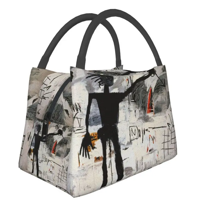 

Self Portrait Insulated Lunch Bag for Women Portable Jean Michel Basquiats Thermal Cooler Bento Box Work Picnic