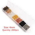 Mixed 4mm 2800pcs
