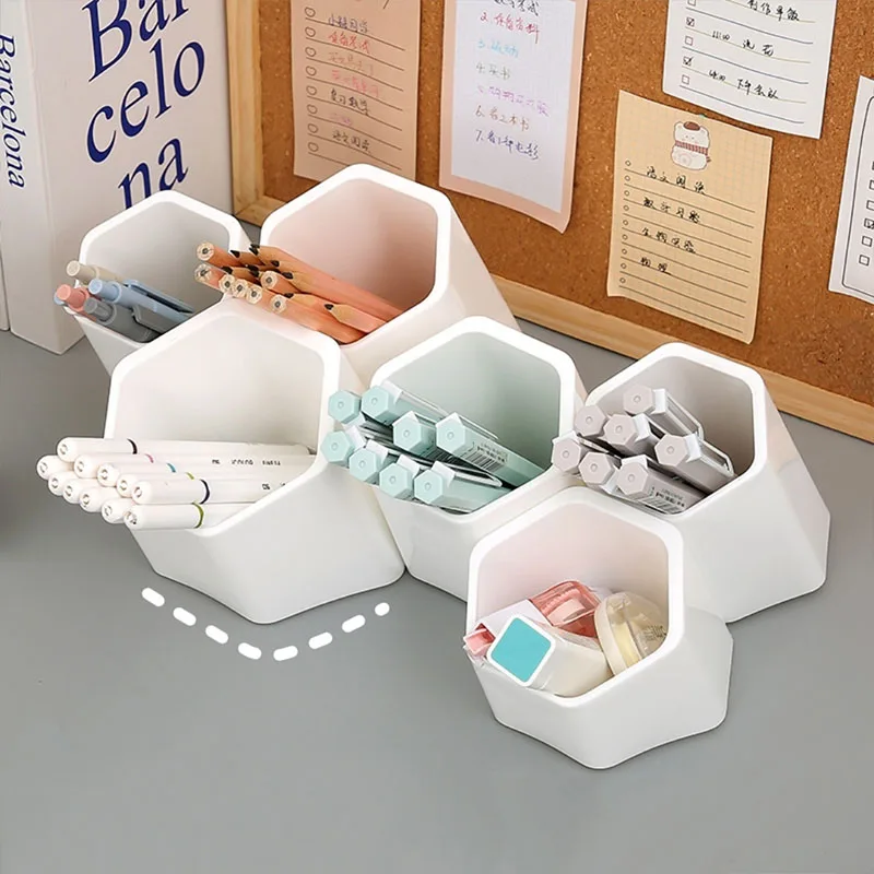 MOHAMMMultifunctionalStationeryStorageBoxPenHolderswith6
