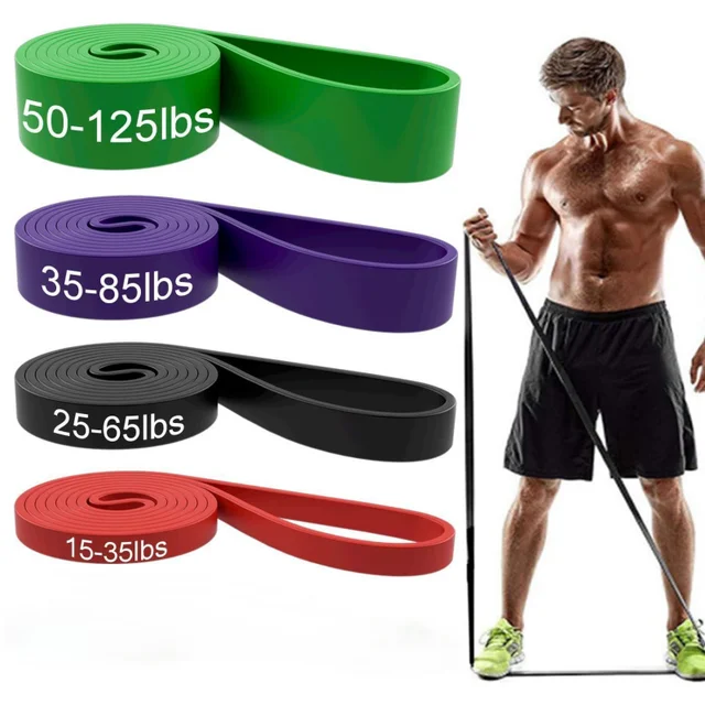 4pcs one set Resistance Exercise Bands Pull Up Assist Workout Band Set for Working Out Fitness Training Physical Therapy