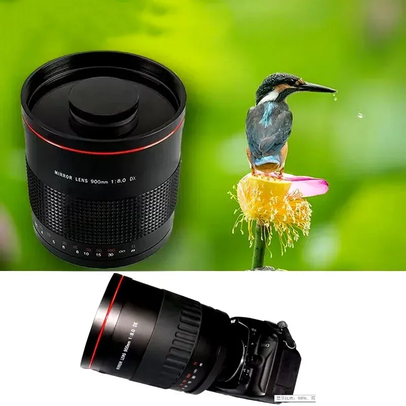 900mm F8.0 Telephoto Mirror Lens for Canon Sony Nikon D600 D600 D500 D810 D3200