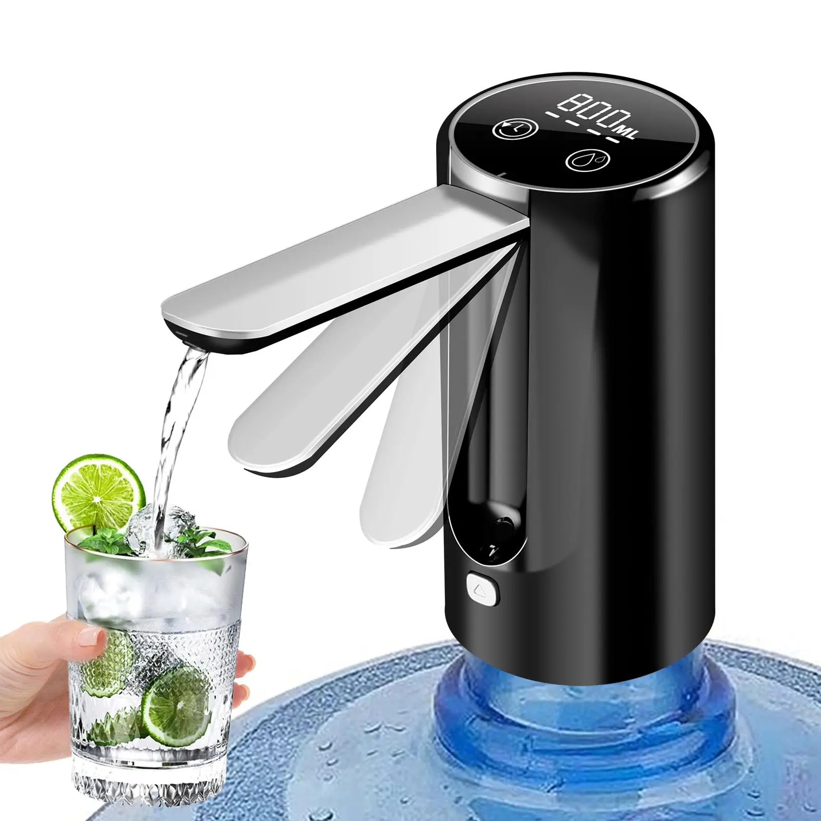5 Gallon Bottle Water Dispenser Foldable Water Bottle Pump Portable Electric Drinking Water Pump Low Noise
