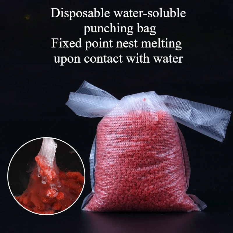 Fishing Specific Pva Water-Soluble Bag Outdoor Fishing Accurate Bait Bag Instant Disposable Gear Gathering Fish CN 50pcs