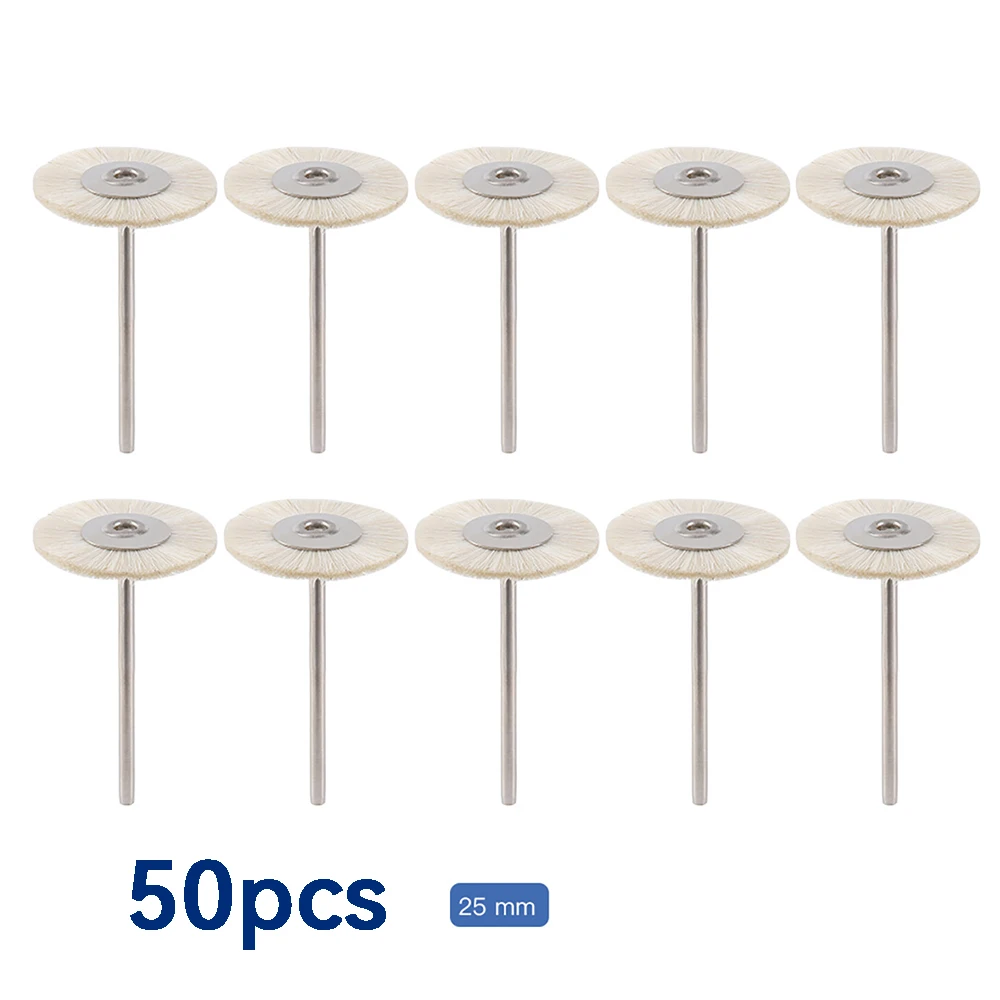 50pcs 25mm White