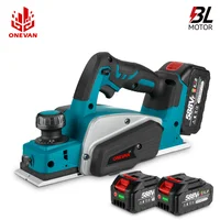 ONEVAN 82MM 30000RPM Brushless Electric Planer Cordless Router Trimmer Wood Sanding Cutting Power Tools For 18V 21V  Battery
