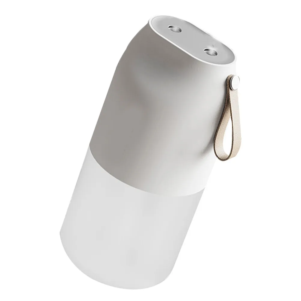 1세트 듀얼 스프레이 미니 가습기 USB 충전 아로마 디퓨저(사무실 침실용 야간 조명 포함) 자동차 휴대용 에센셜 오일