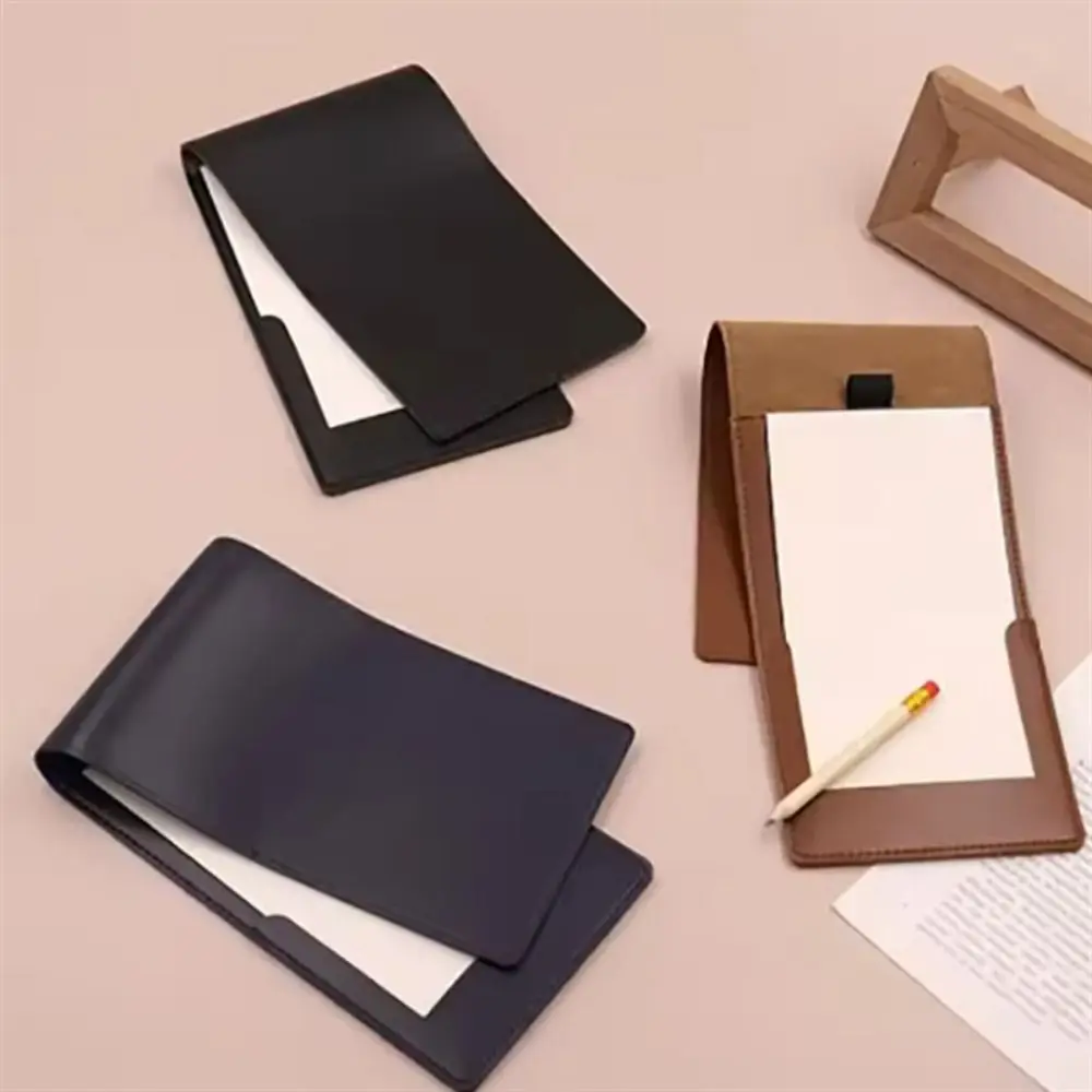 PU Leather Golf Score Book Yardage Book Black Brown Golf Scorecard Holder Compact Lightweight Score Notebook Golf Enthusiasts