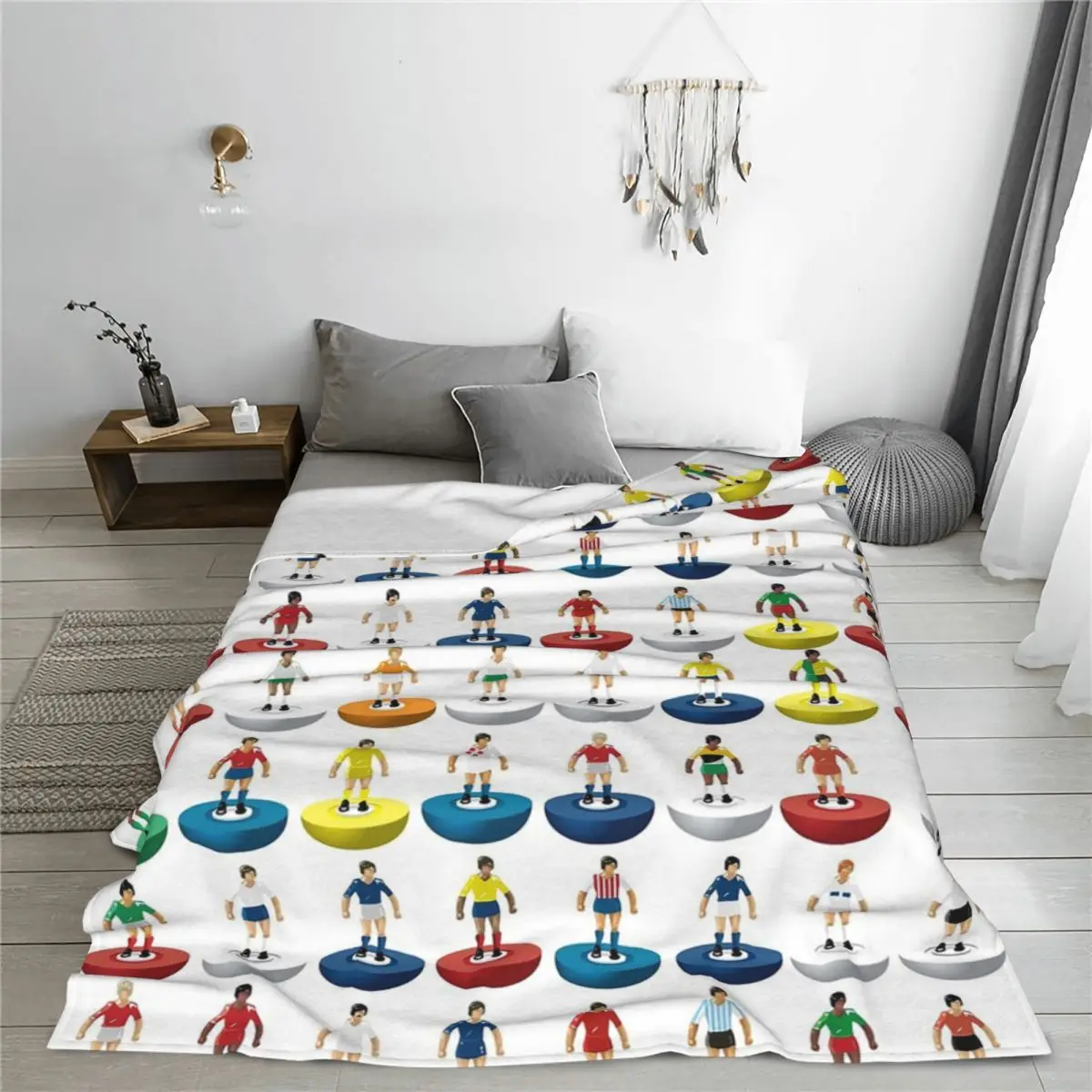 World Subbuteo Players Blanket Fleece Breathable Sofa Throw Blankets For Home Bedroom Office Throws Bedspread Quilt 4
