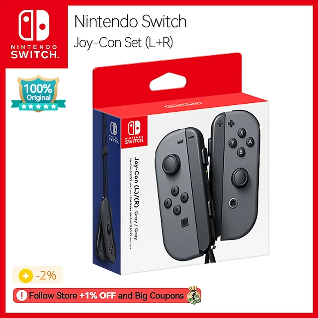 Controlador Joy Con Para Nintendo Switch, Juego De Mandos Grises