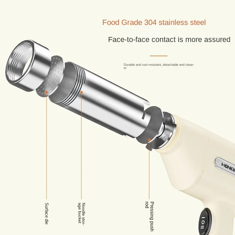 Portable Electric Noodle Maker-Fully Automatic & Wireless Handheld Pasta Press Machine noodle maker