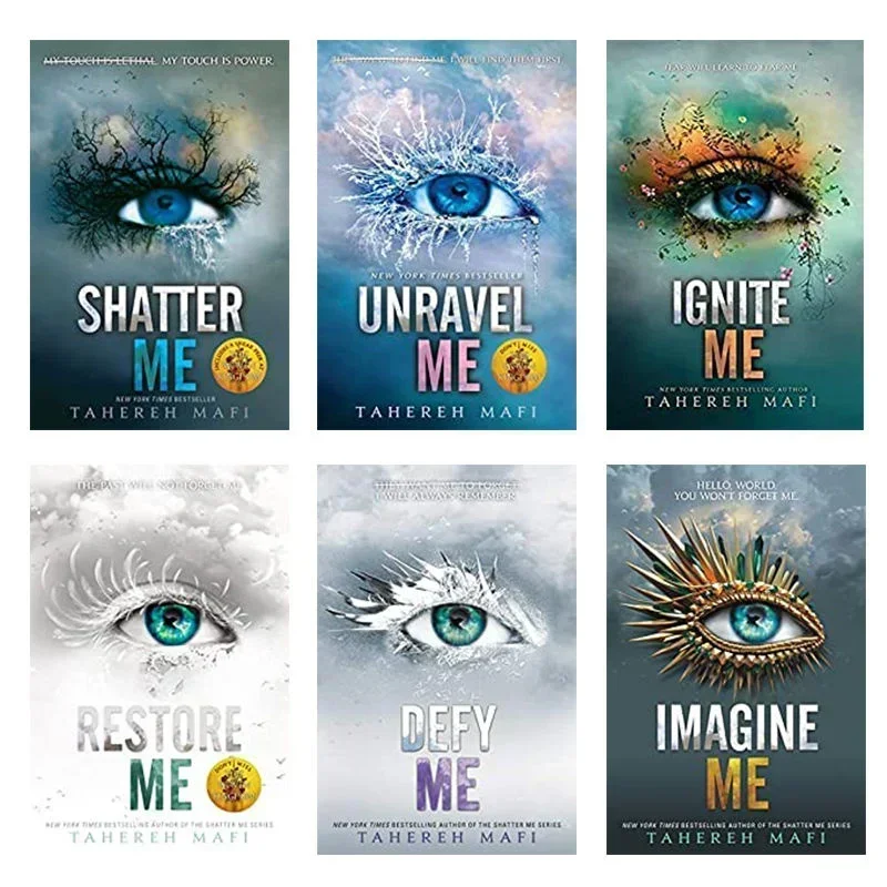 BOOKSNew 6 ספרים / מערכת Shatter Me רומנים באנגלית מדע בדיוני ספרים קריאה חיצוניים לילדים רומנים באנגלית צילום