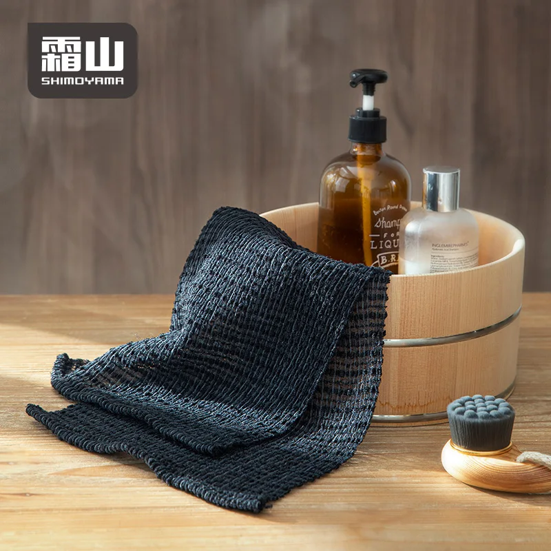 Rubbing Washcloth Japanese Rubbing Washcloth Bath Nylon Towel Brush Back Exfoliating Scrub Shower Cleaning Towel Ultra-Long Sponge Wisp SHIMOYAMA