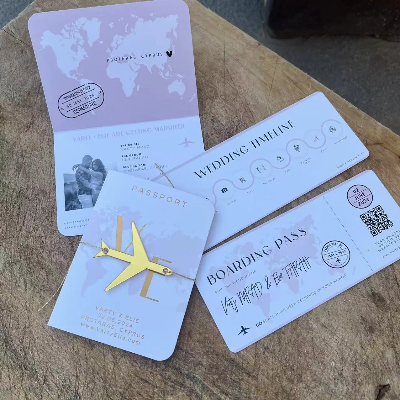 30/50 pces convite de casamento de viagem de folha de ouro, cartão de  convidado de festa de destino, passaporte com passagem de embarque,  aniversário, chá de bebê - AliExpress, image size:1276x1276