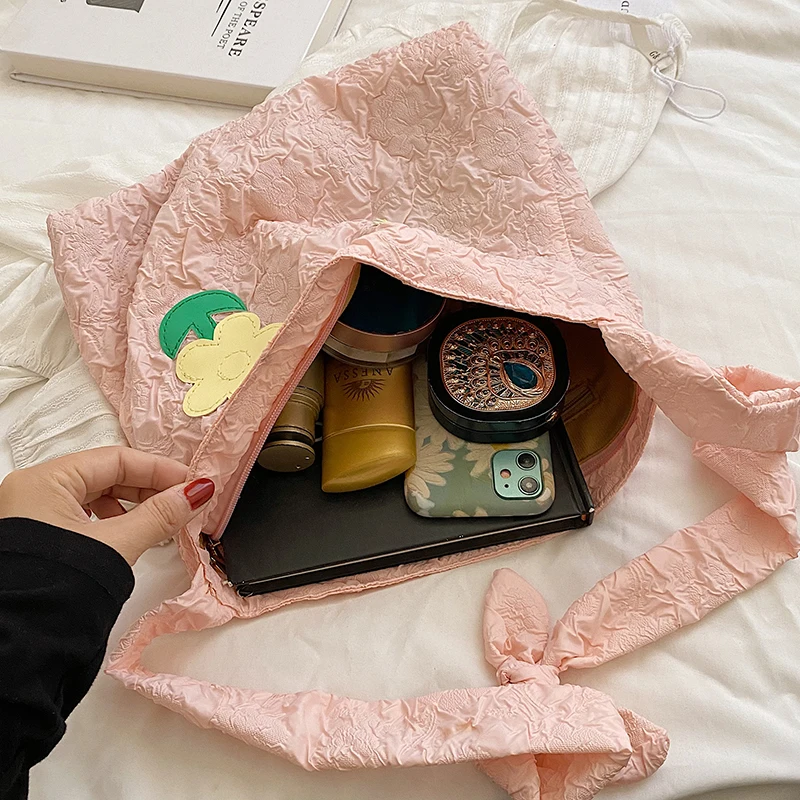 VeryMe Fashion Simple Large Capacity Crossbody Bag Women's Summer Shoulder Shopping Pack Solid Color Female Handbags bolso mujer