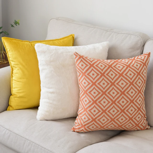 Colors are free Pack 4 Cojines Decorativos para Sofa -Funda cojin