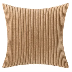 Soft Velvet Decorative Throw Pillow Covers with Modern Double - Sided Boho Farmhouse Designs - 50x50CM 1pcs (Brown)