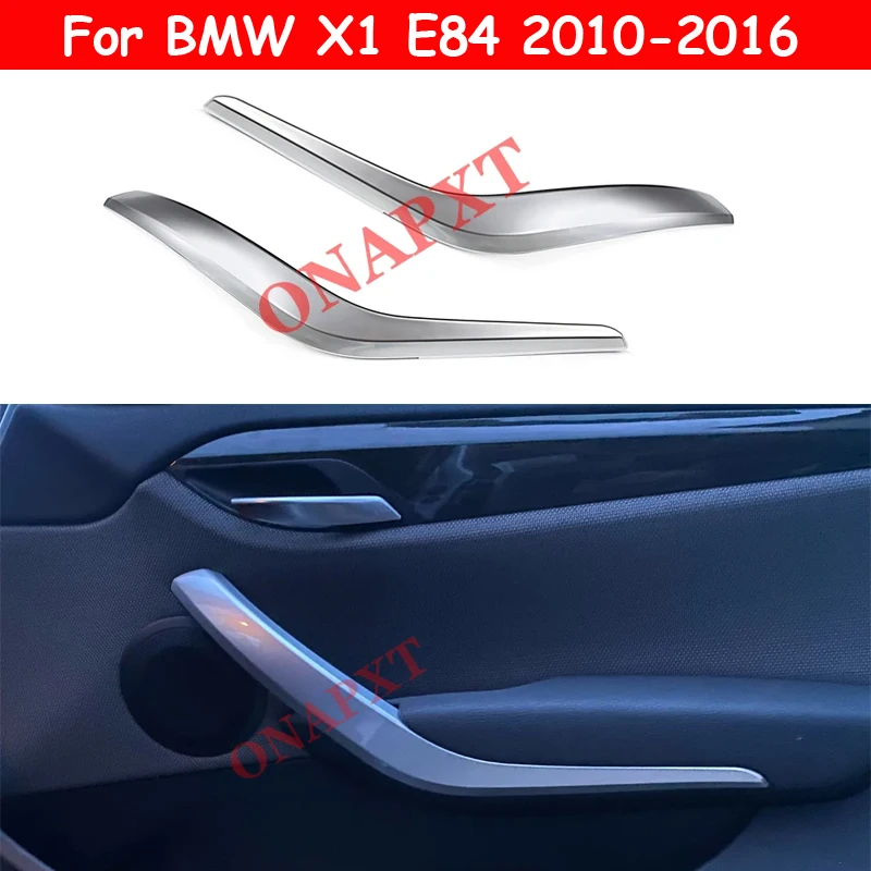 2-Piece Gray Interior Door Handle Trim Set For 2000-2006 Toyota Tundra - Front Left & Right