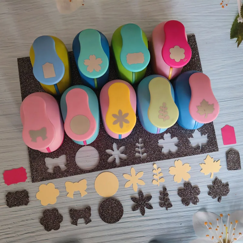 35mm Circle Heart Star Flower Leaf paper foam craft punch Scrapbook puncher DIY hole punches