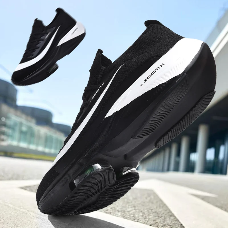 Description Picture 3 of itemMen Sports Marathon Air Cushion Running Shoes Breathable Lightweight Women Massage Athletic Nonskid  Casual Outdoor Sneakers