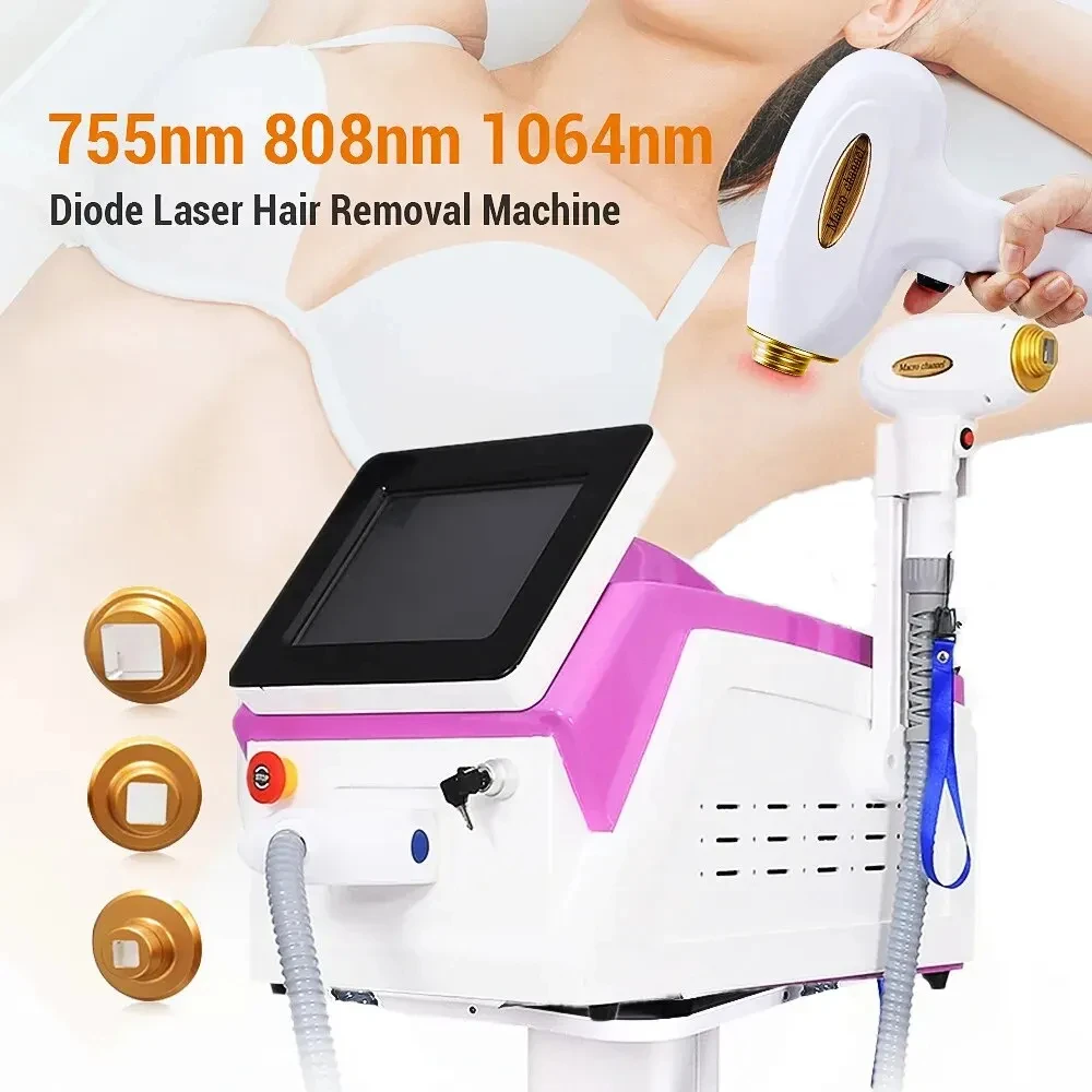 Newest 808nm Diode ICE Platinum Diode Hair Removal Machine 755 808 1064nm hair remove hair newest small desktop double station mini automatic polishing machine for phone screen scratches remove